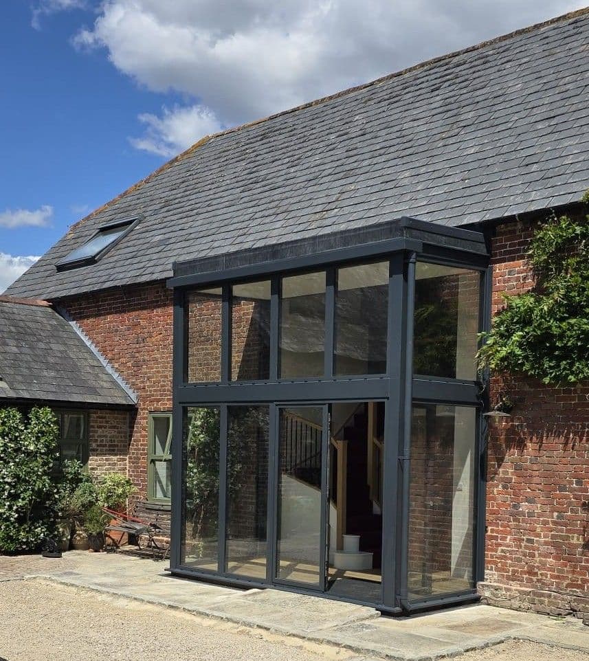 Adding a Besoke Modern Glass Entrance to your home